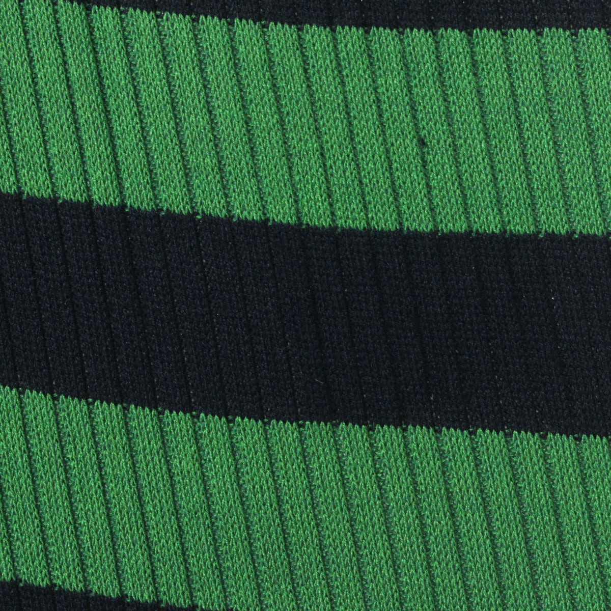 Green Horizontal-Stripe Rib Knit, Viscose-Poly, 224 gsm