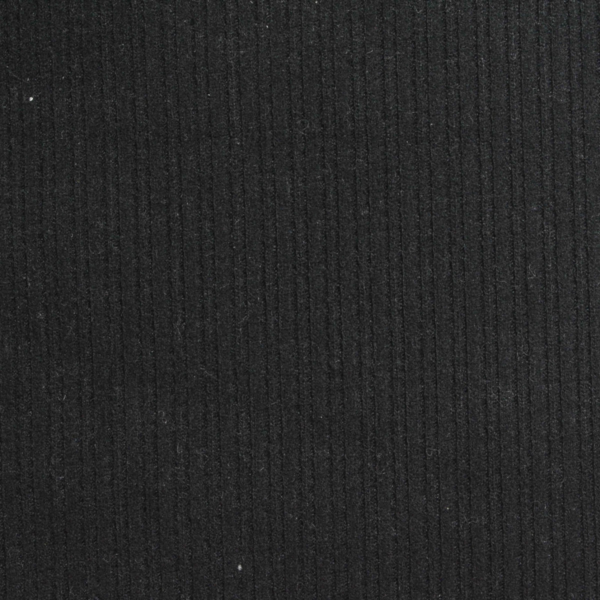 Viscose Polyester Blend Stretch Interlock Knit Fabric, 284 gsm, 180 cm — Black