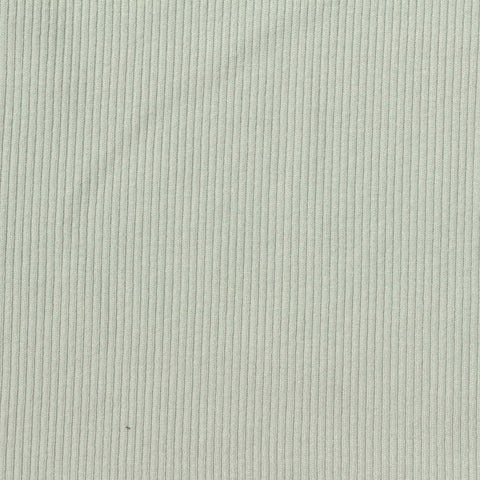 Viscose Stretch Rib Knit Fabric, 240 gsm, 128 cm — Green