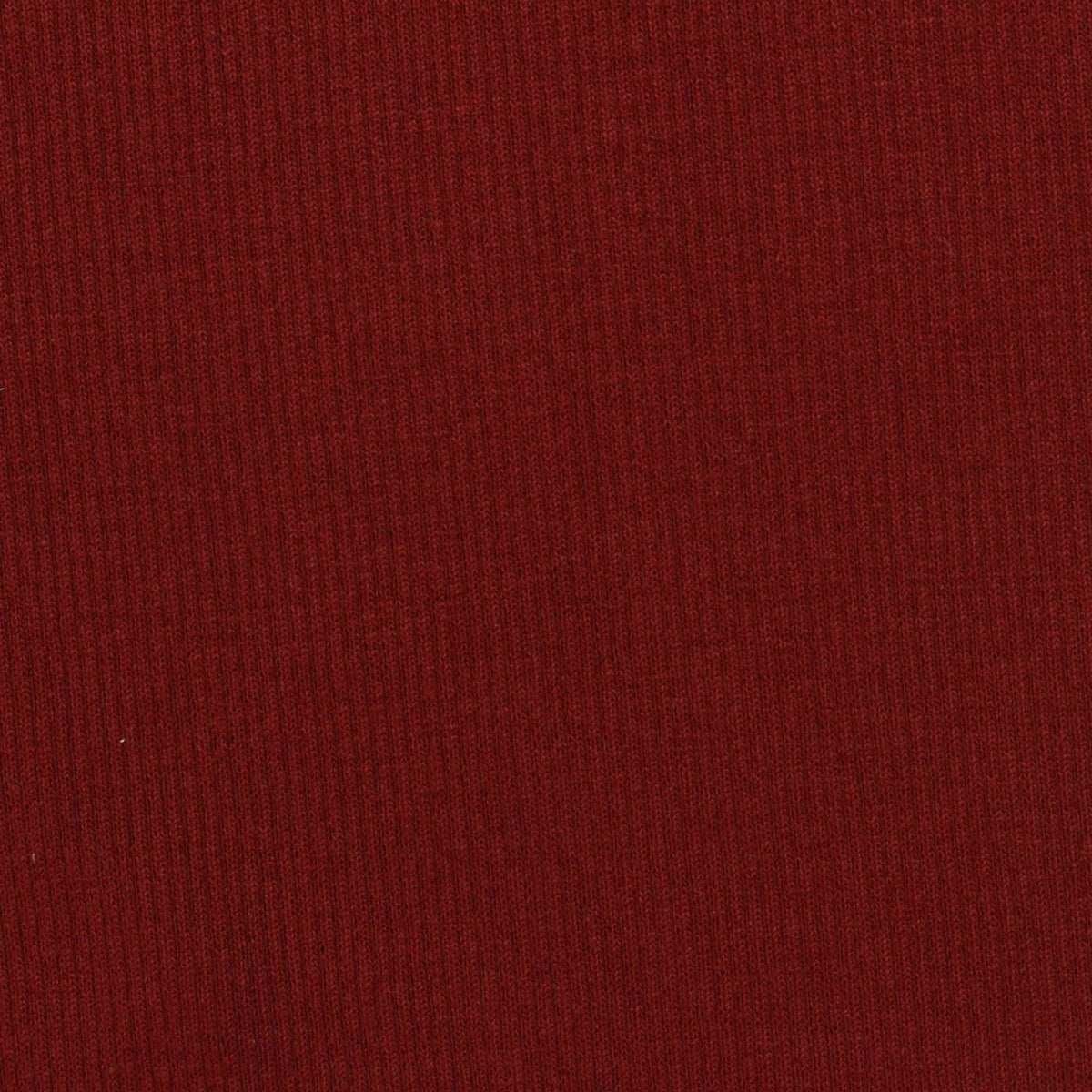 Cotton Polyester Stretch Rib Knit Fabric, 380 gsm — Red