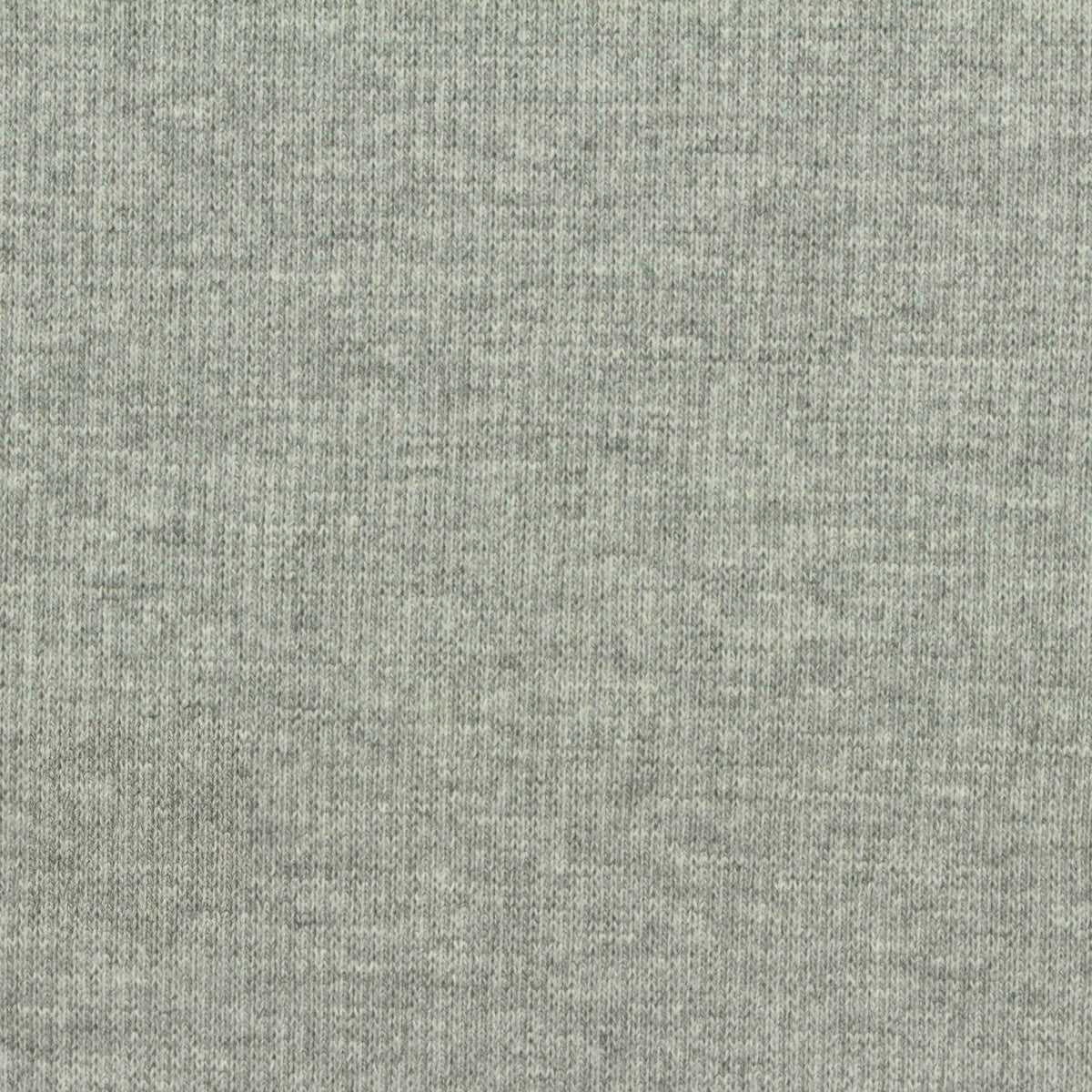 Light Grey Marl Rib Knit, Cotton-Poly, 350 gsm