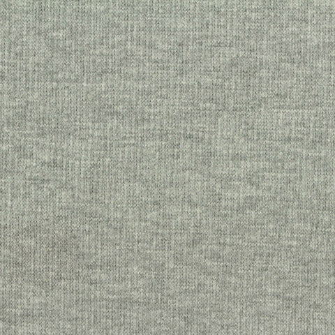 Light Grey Marl Rib Knit, Cotton-Poly, 350 gsm