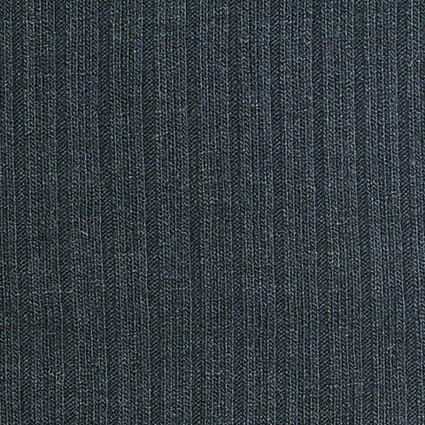 Viscose Stretch Rib Knit Fabric, 220 gsm, 160 cm — Navy