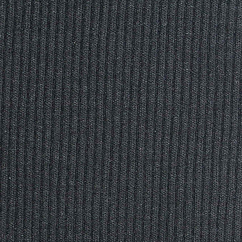 Charcoal Rib Knit, Viscose