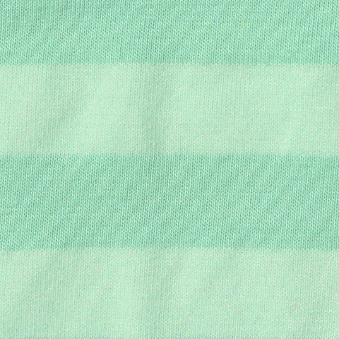 Mint Stripe Jersey Knit, Poly-Viscose