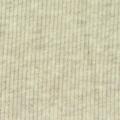 Light Grey Heathered-Marl Rib Knit, Cotton-Viscose