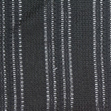 Dark Grey Openwork-Stripe Warp Knit, Cotton-Poly