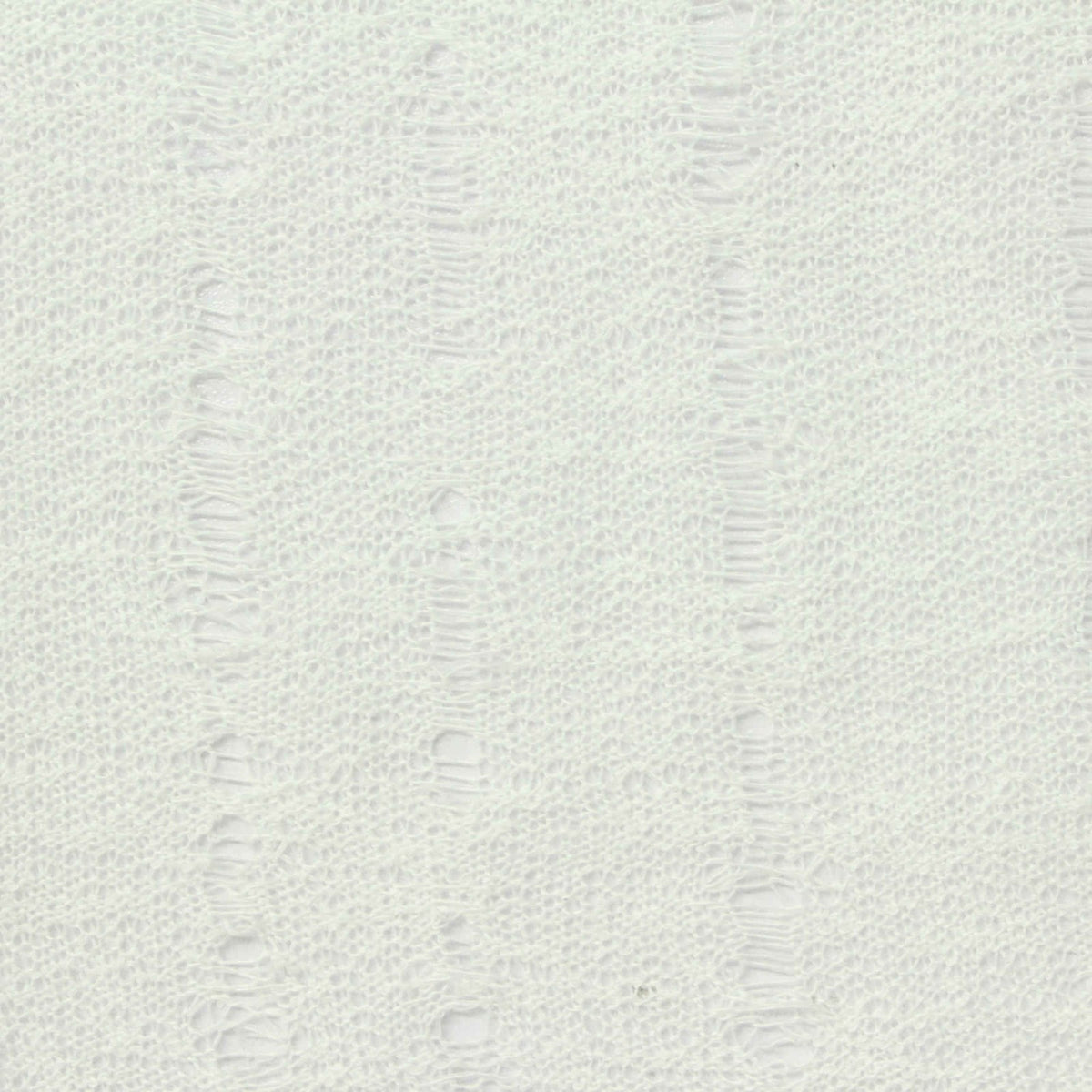 White Openwork Jersey Knit, Polyester, 175 gsm