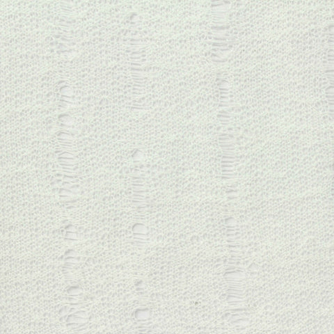 White Openwork Jersey Knit, Polyester, 175 gsm