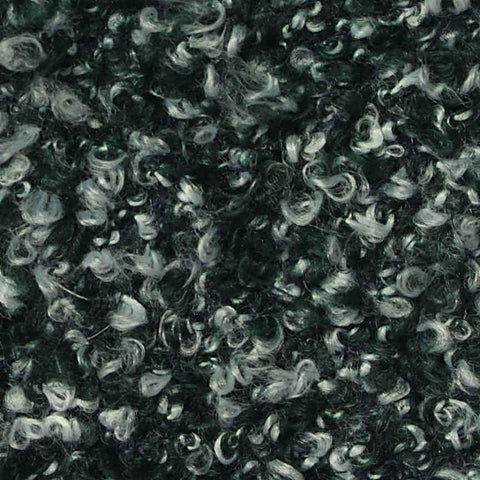 Dark Green Marl Sherpa Fleece, Polyester, 315 gsm
