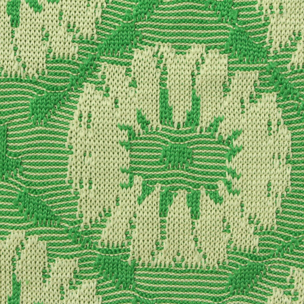 Green Floral Interlock Knit, Spandex