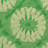 Green Floral Interlock Knit, Spandex