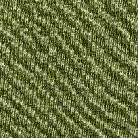 Viscose Stretch Rib Knit Fabric, 260 gsm, 150 cm — Green, ref EF-264275