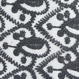 Black Floral Mesh, Polyester — texture