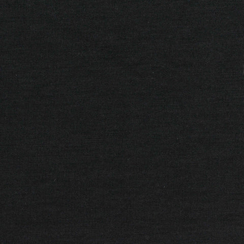 Polyester Stretch Scuba Knit Fabric, 340 gsm, 165 cm — Black