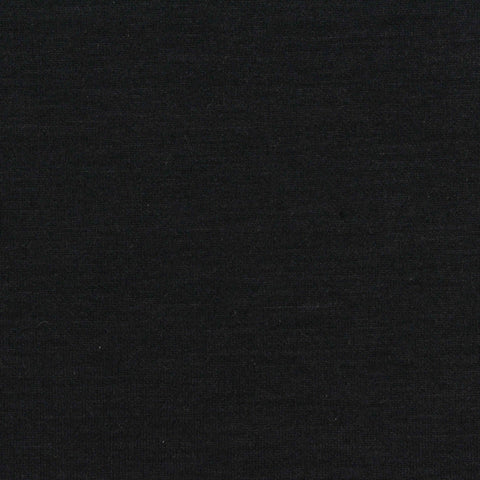 Brushed Polyester Stretch Scuba Knit Fabric, 330 gsm, 165 cm — Black