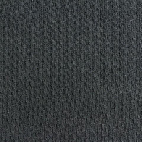 Brushed Cotton Interlock Knit Fabric, 330 gsm, 185 cm — Grey