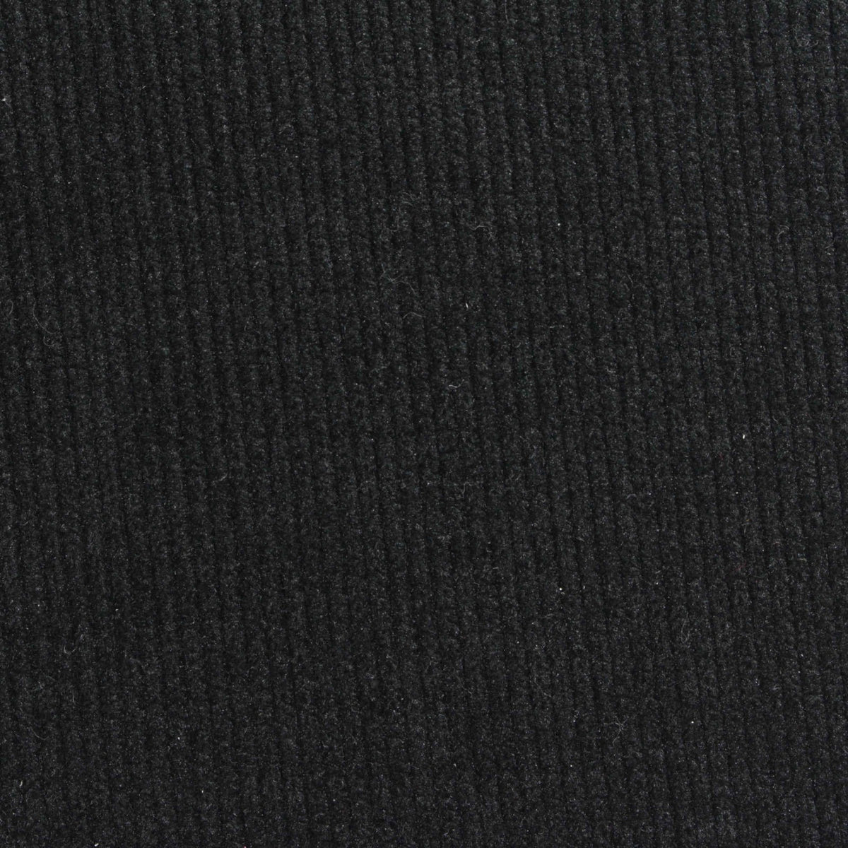 Polyester Stretch Chenille Fabric, 440 gsm, 155 cm — Black