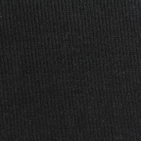 Polyester Stretch Chenille Fabric, 440 gsm, 155 cm — Black