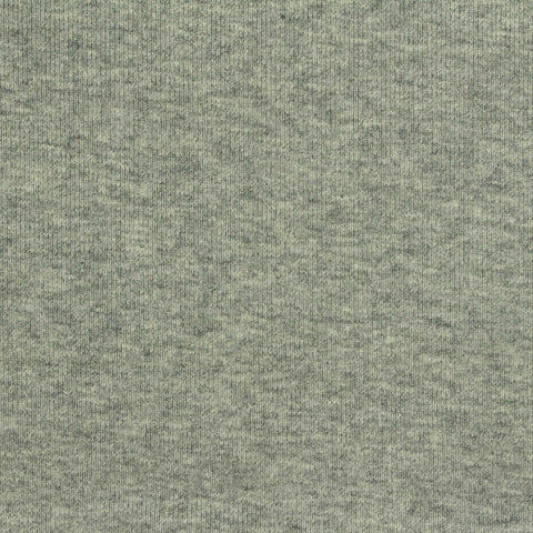 Light Grey-Green Heathered-Marl Rib Knit, Cotton