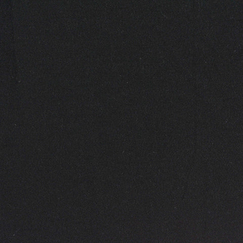 Polyester Stretch ITY Knit Fabric, 250 gsm, 155 cm — Black, ref EF-264346