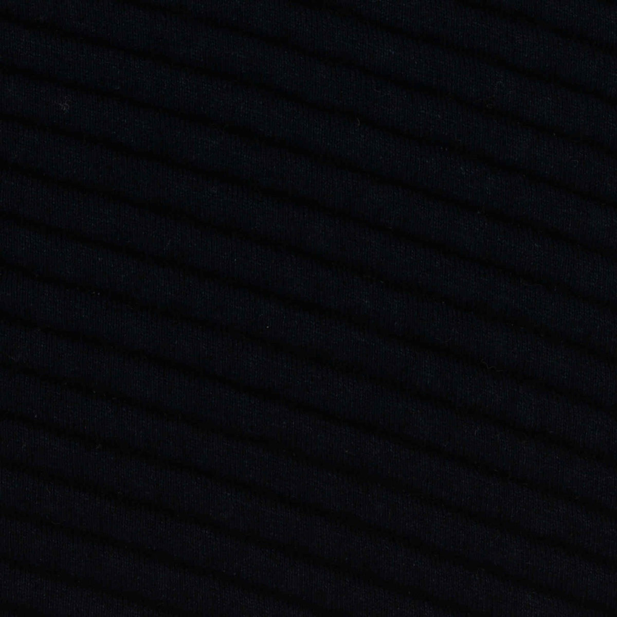 Striped Polyester Knit Fabric, 430 gsm, 170 cm — Black