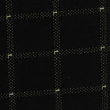 Black Check Interlock Knit, Polyester