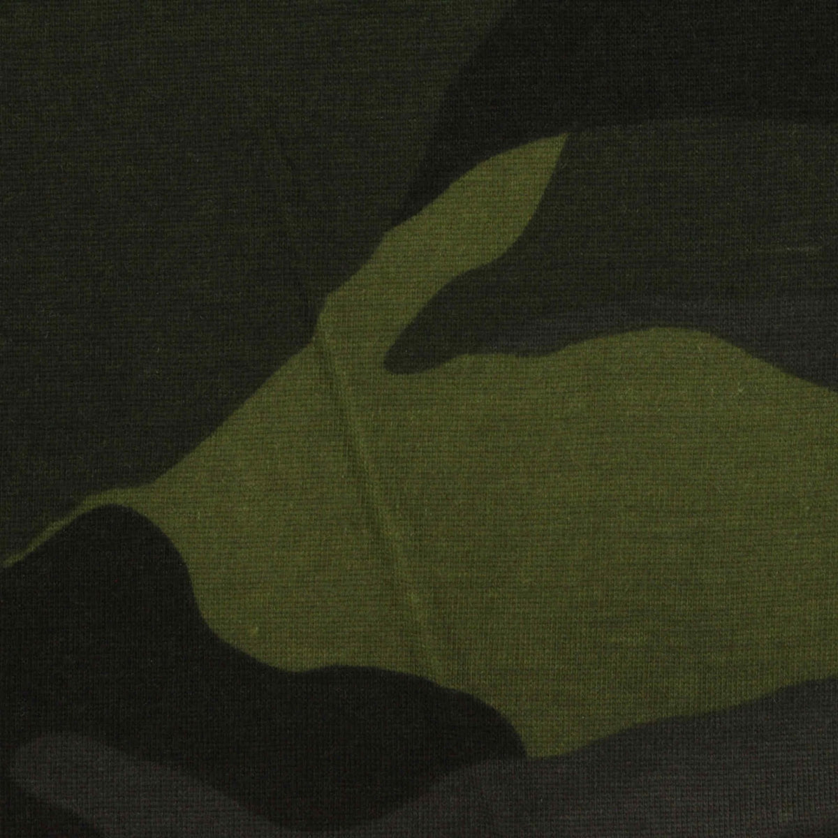 Green Camo Jersey Knit, Cotton-Poly, 150 gsm