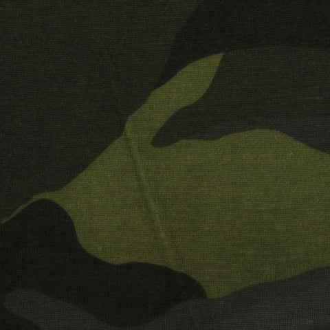 Green Camo Jersey Knit, Cotton-Poly, 150 gsm