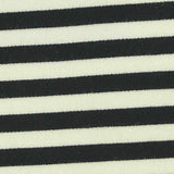 Dark Grey Stripes Ponte Knit, Viscose-Nylon — texture