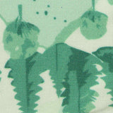 Green Geometric Jersey Knit, Modal — texture
