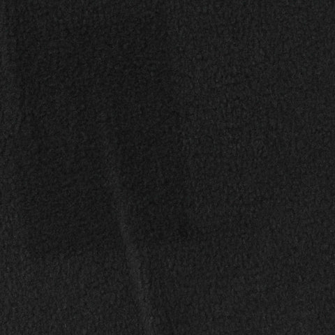 Polyester Stretch Fleece Fabric, 260 gsm, 155 cm — Black