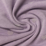 Light Purple Hearts French Terry, Poly-Viscose