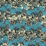 Blue Textured Bouclé, Poly-Cotton — texture