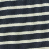 Navy Horizontal-Stripe Waffle Knit, Polyester