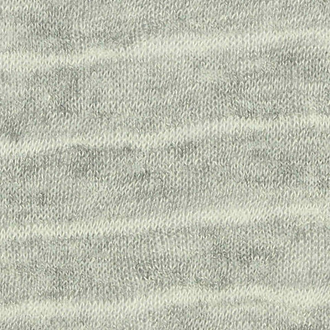 Dark Grey Horizontal-Stripe Jersey Knit, Viscose-Poly
