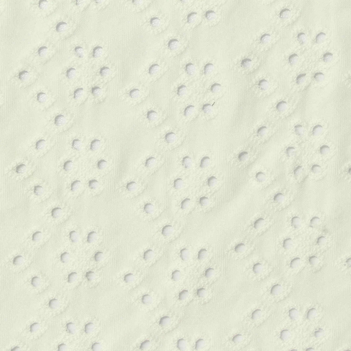 Cream Eyelet Jacquard, Polyester, 180 gsm