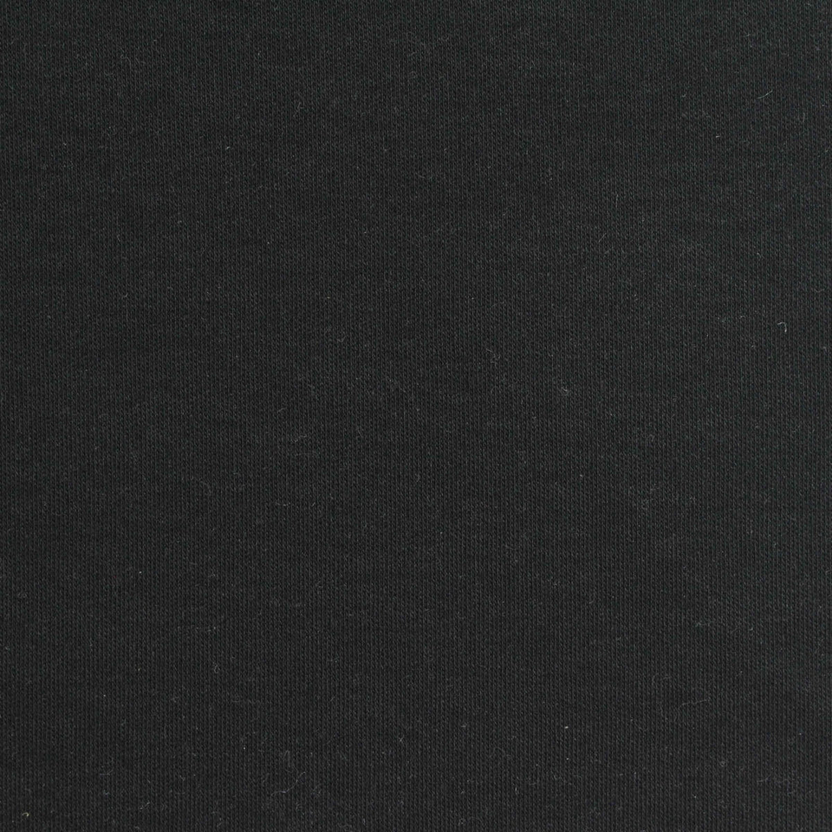 100% Cotton Interlock Knit Fabric, 180 gsm, 165 cm — Black