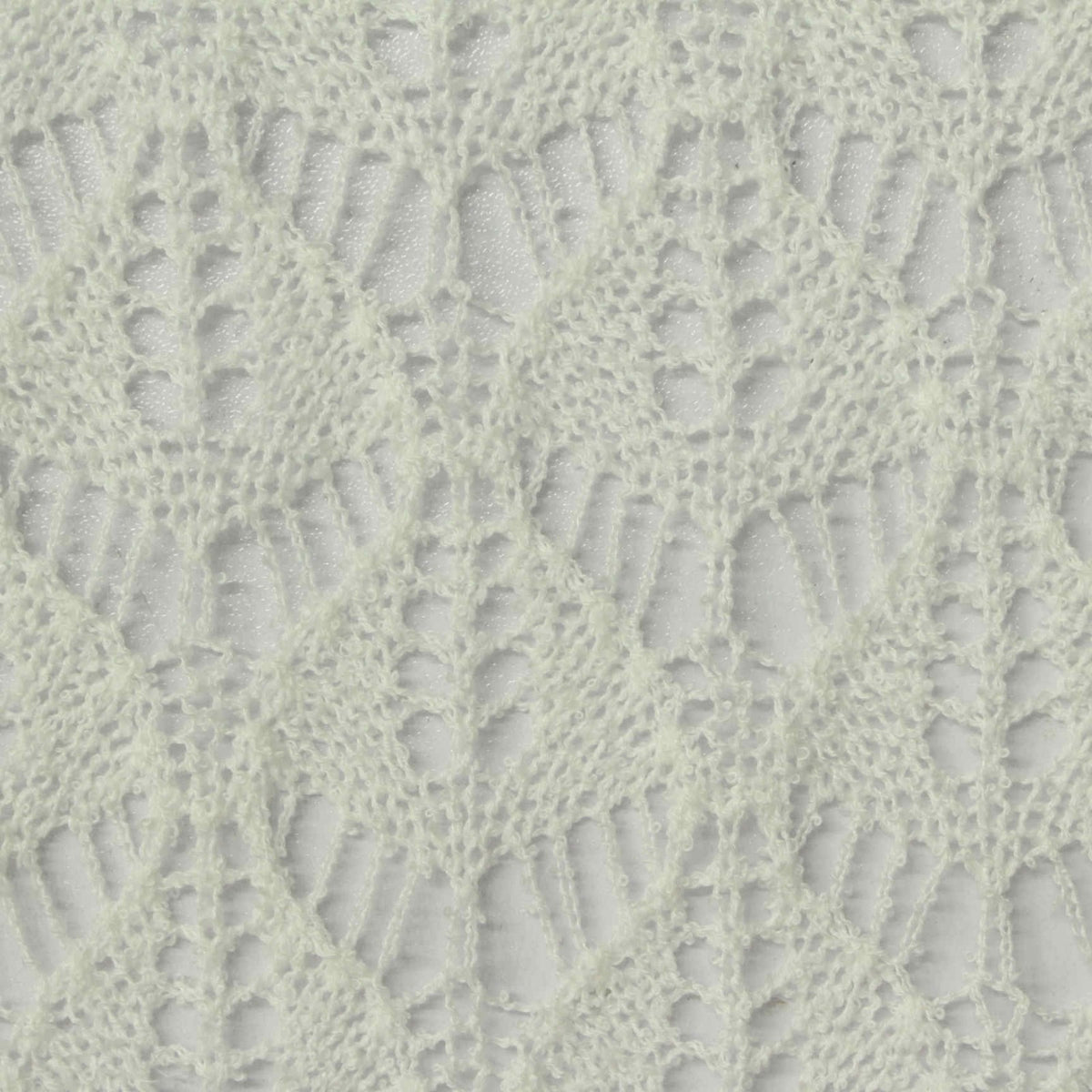Cream Openwork Pointelle Knit, Polyester, 210 gsm