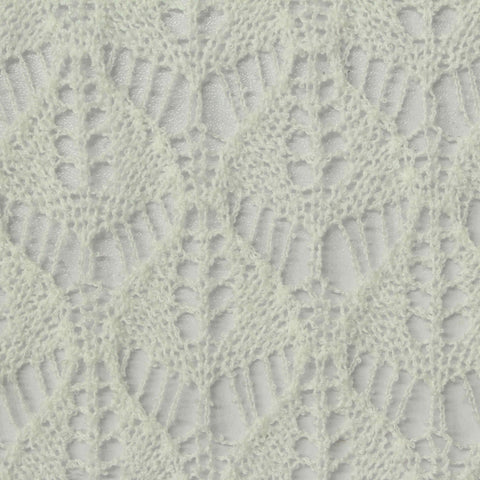 Cream Openwork Pointelle Knit, Polyester, 210 gsm