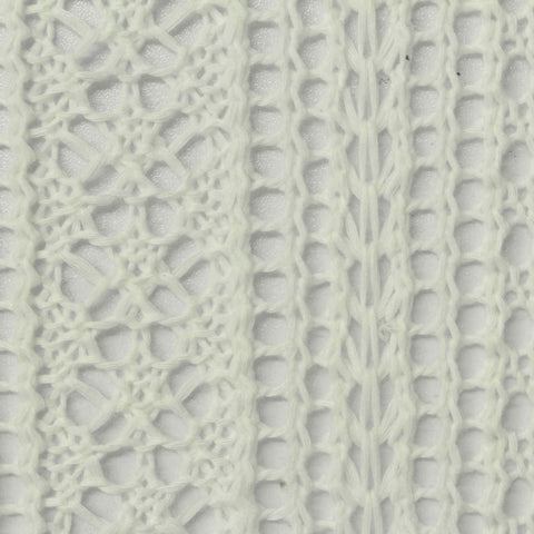 Off-White Diamond Pointelle Knit, Polyester