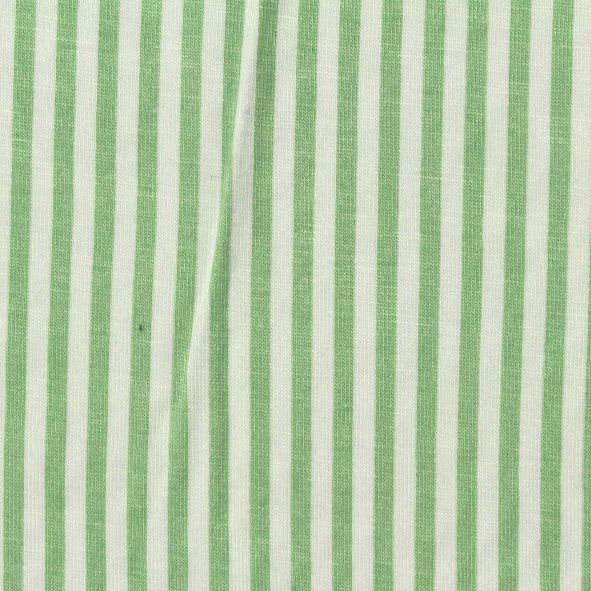 Green Stripes Jersey Knit, Viscose