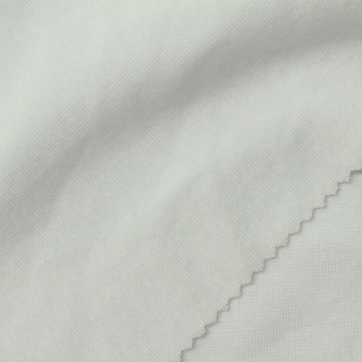 100% Polyester Scuba Knit Fabric, 260 gsm, 160 cm — White