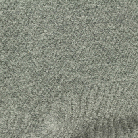Grey Marl Rib Knit, Cotton, 275 gsm