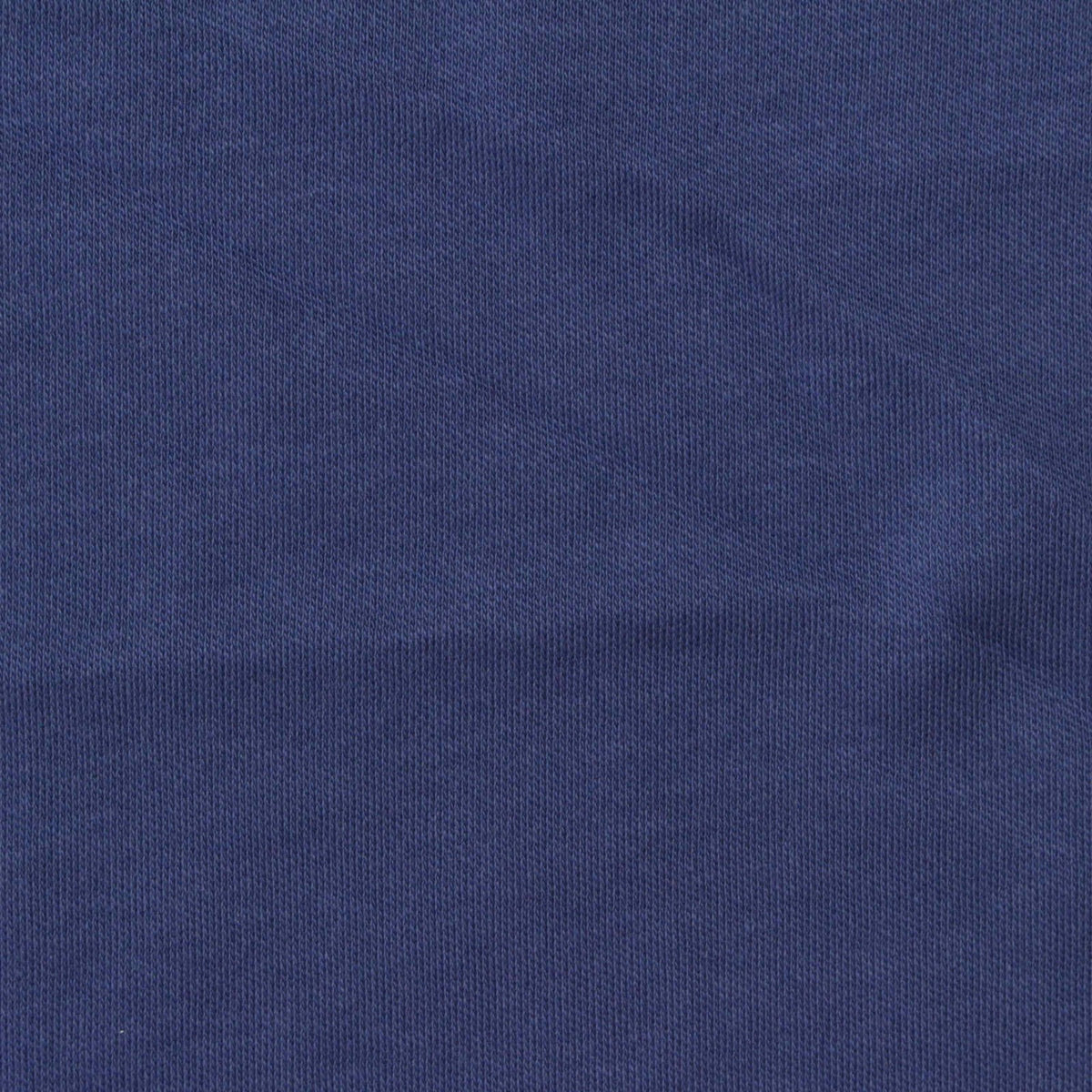 100% Cotton Interlock Knit Fabric, 185 gsm, 175 cm — Navy