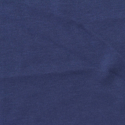 100% Cotton Interlock Knit Fabric, 185 gsm, 175 cm — Navy