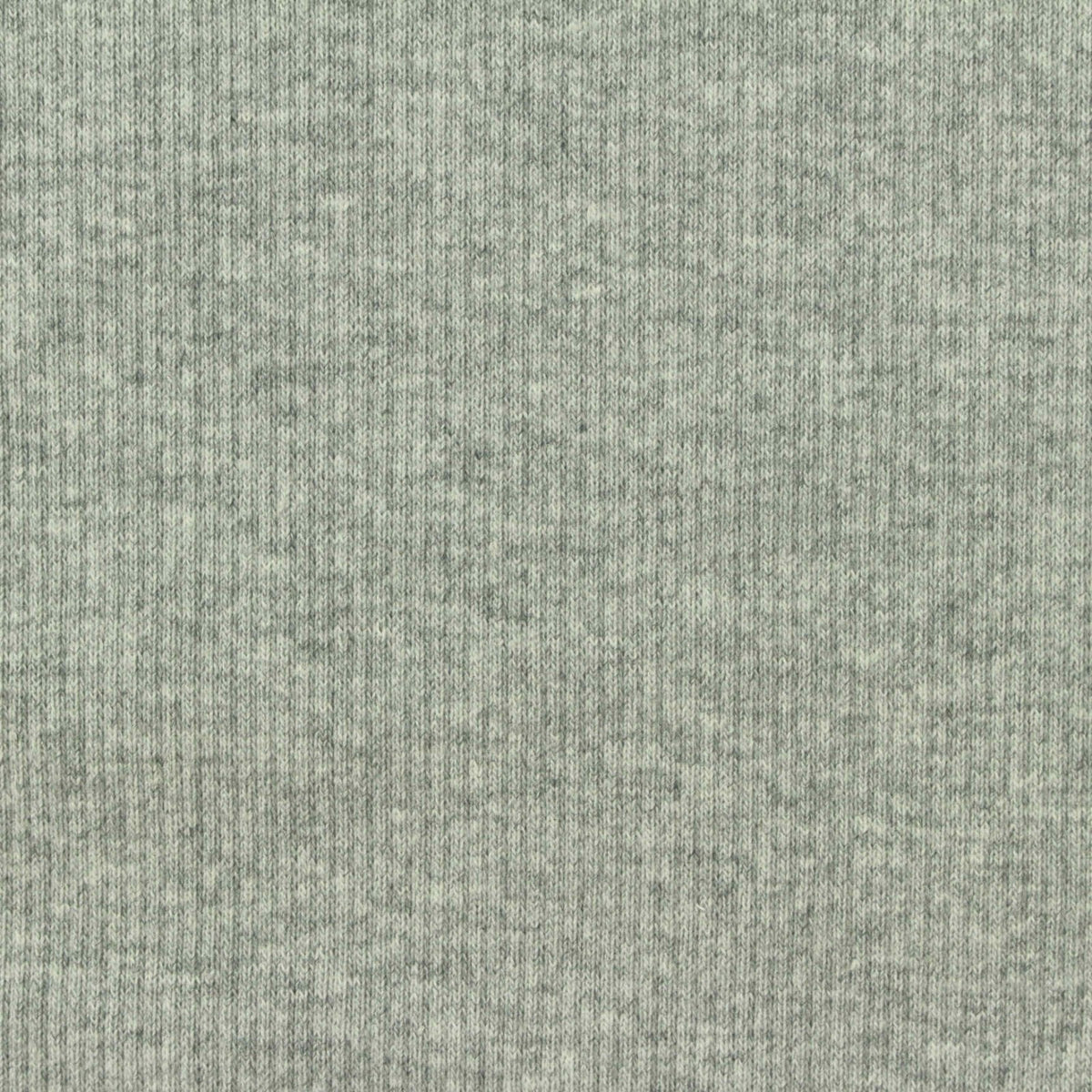 Light Grey Marl Rib Knit, Cotton, 310 gsm