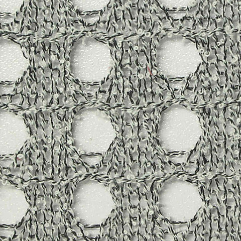 Heathered Grey Marl Pointelle Knit, Polyester