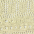 Cream Leaf Pointelle Knit, Poly-Cotton, 260 gsm, 160 cm