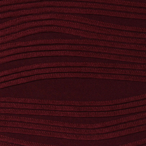 Dark Red Lines Jersey Knit, Polyester, 260 gsm